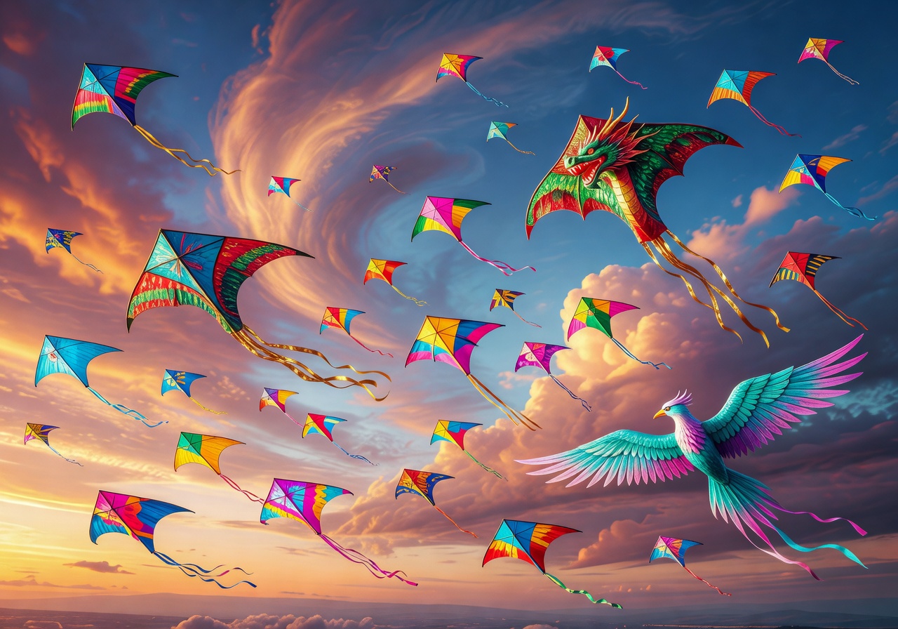 Game Kites Slot preview featuring colorful sky slots reels and kites